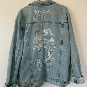 PacSun Jean Jacket with Japan Embroidery